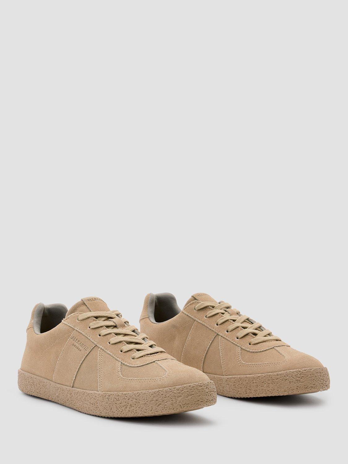 Product image 3 of 5, which shows AllSaints Jaimee Suede Trainers, Natural Sand, EU40