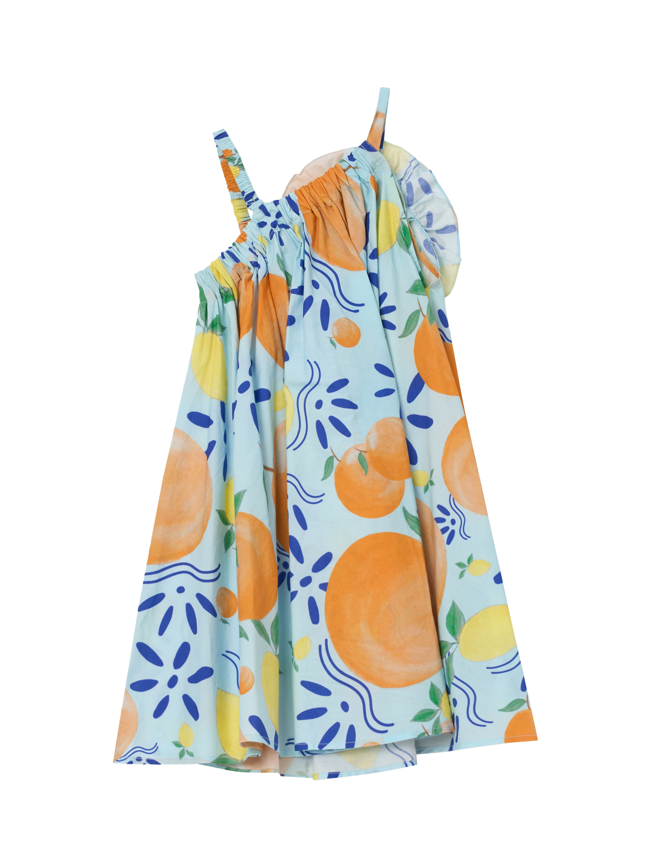 Product image 6 of 7, which shows Angel & Rocket Kids' Carrie Swing Corsage Dress, Multi, 3 years