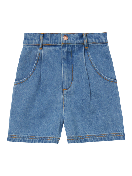 Angel & Rocket Kids' Denim Shorts, Blue - view 2, Blue