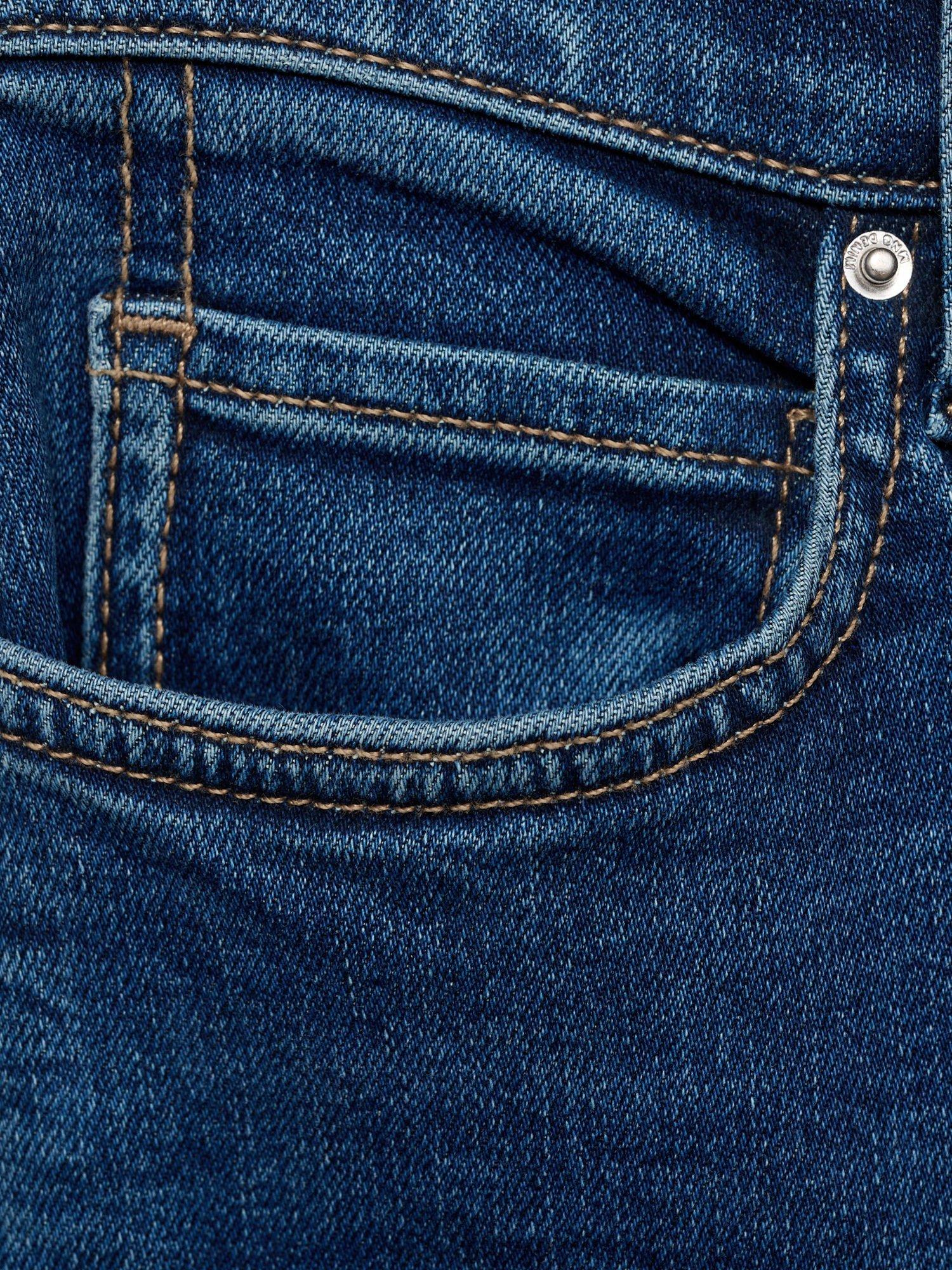 Product image 7 of 7, which shows Mango Newisa Mid Rise Skinny Jeans, Blue, 12