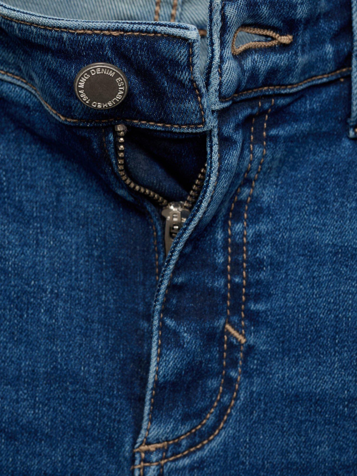 Product image 6 of 7, which shows Mango Newisa Mid Rise Skinny Jeans, Blue, 12