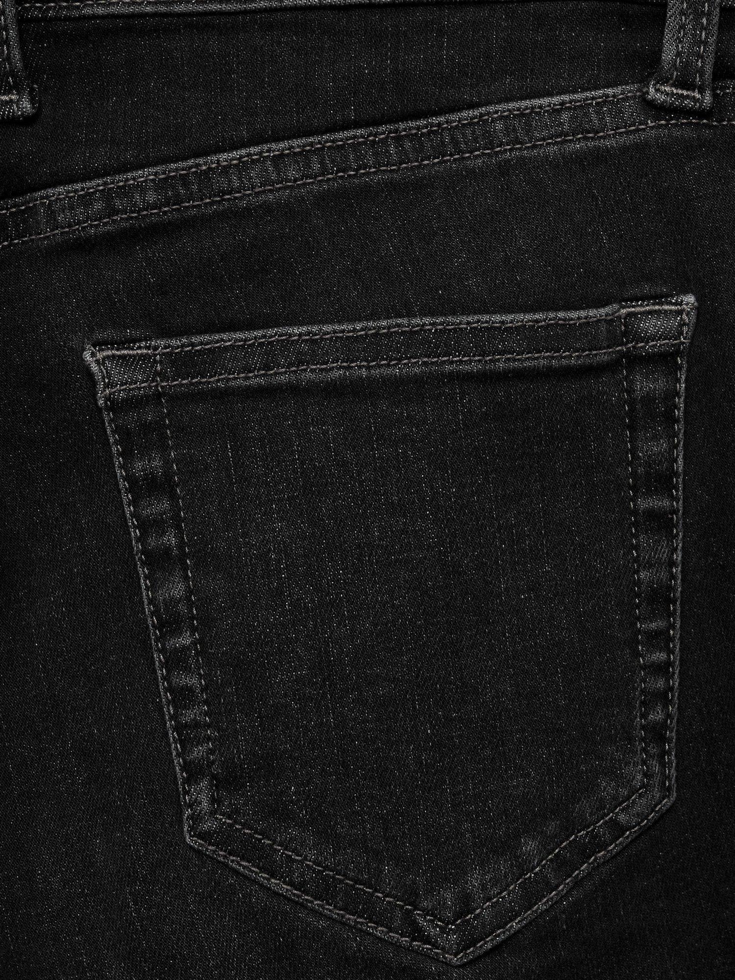 Product image 5 of 6, which shows Mango Newisa Mid Rise Skinny Jeans, Dark Grey, 14
