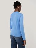 Jigsaw Supima Cotton Long Sleeve Tee, Intense Sky