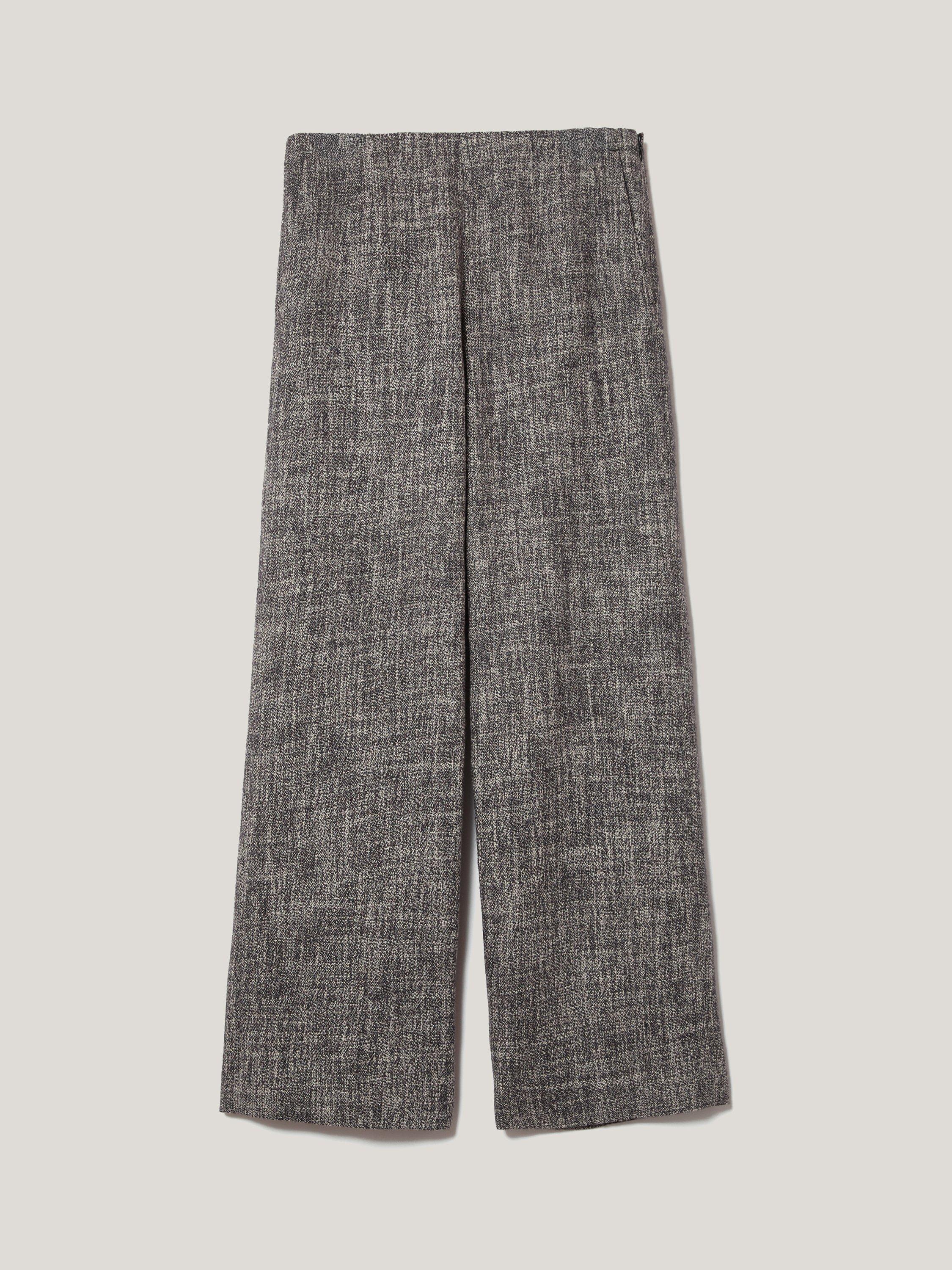 Product image 5 of 8, which shows Jigsaw Blake Boucle Wool Rich Trousers, Grey, 6