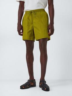 Kin Nylon Drawstring Shorts, Green Olive