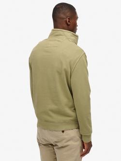 Superdry Classic Essential Henley Jumper - view 2, Light Khaki Green