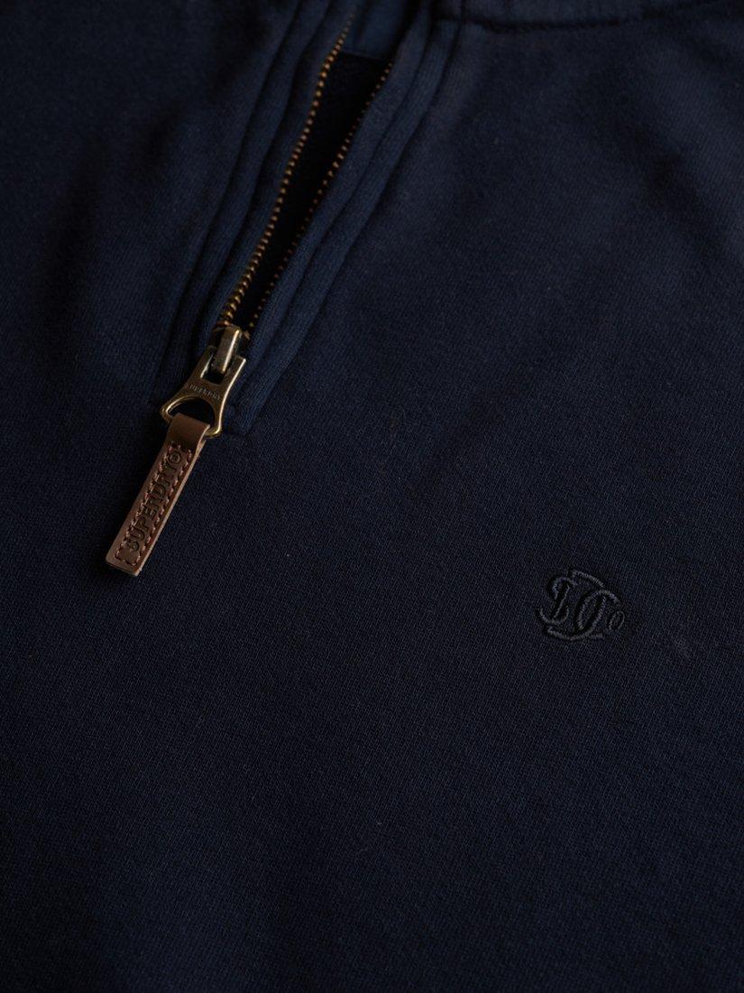Product image 5 of 5, which shows Superdry Classic Essential Henley Jumper, Super Dark Navy, L