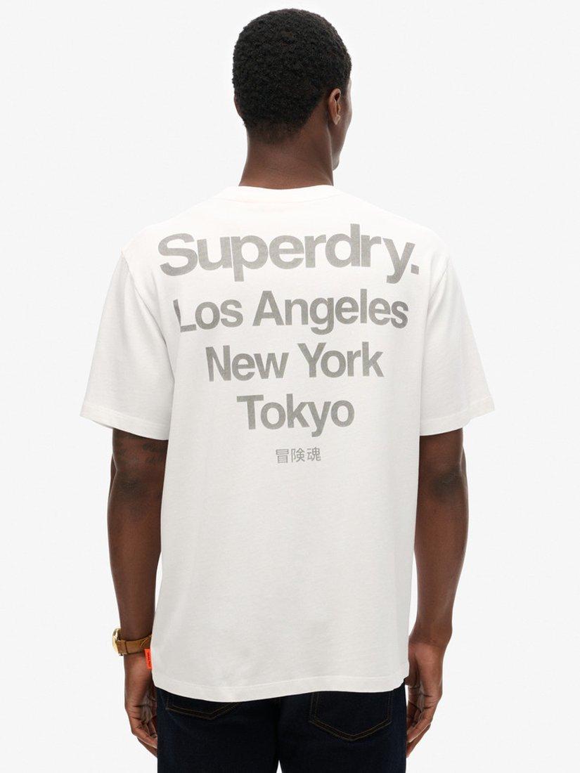 Product image 3 of 5, which shows Superdry Core Logo City T-Shirt, Optic, S