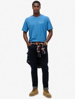 Superdry Core Logo City T-Shirt - view 2, Monaco Blue