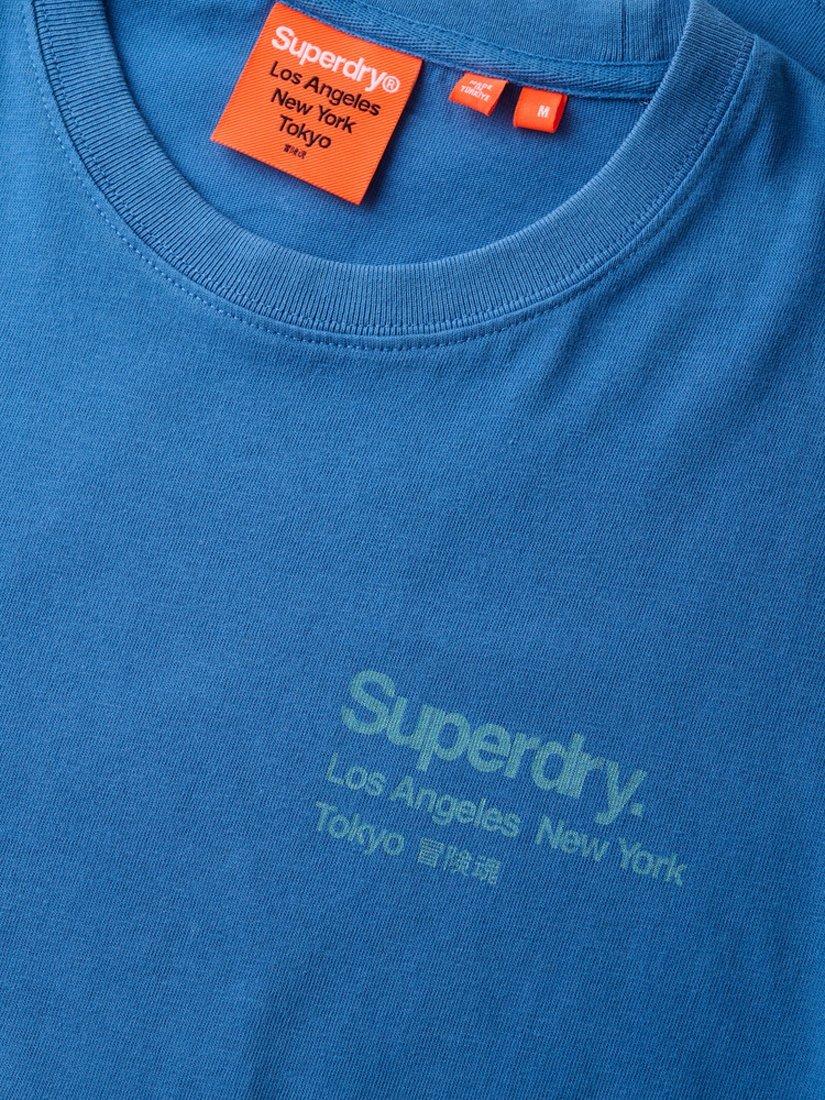 Product image 5 of 5, which shows Superdry Core Logo City T-Shirt, Monaco Blue, S