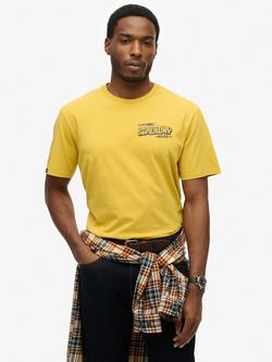 Superdry B-Movie Graphic Loose T-Shirt, Oil Yellow