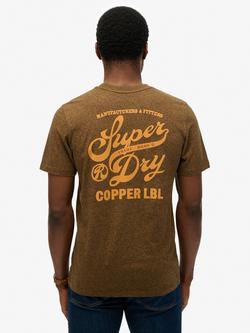 Superdry Copper Label Relaxed T-Shirt - view 2, Bronze Brown Grit