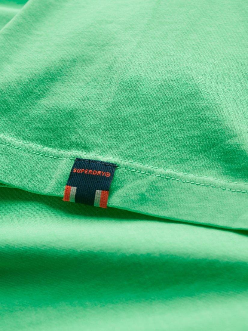 Product image 5 of 5, which shows Superdry Cotton Regular Fit Short Sleeve Essential T-Shirt, Washed Dry Fluro, S
