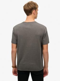 Superdry Athletic Essential Graphic T-Shirt, Nautical Navy - view 2, Charcoal