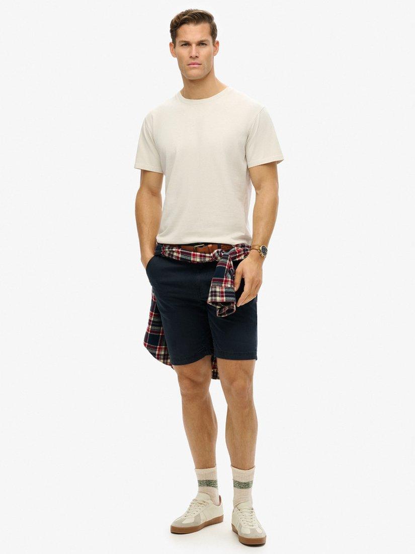 Product image 3 of 5, which shows Superdry Organic Cotton Relaxed Fit Essentials T-Shirt, Silver Birch, S