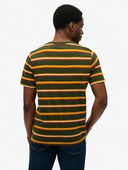 Superdry Essentials Striped Cotton T-Shirt, Multi - view 2, Multi