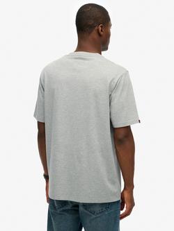 Superdry Athletic Essential T-Shirt, Grey Marl - view 2, Grey Marl