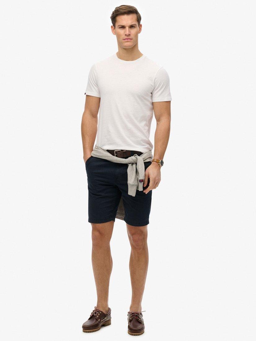 Product image 3 of 4, which shows Superdry Cotton Regular Fit Short Sleeve Classic Essential T-Shirt, Optic, S