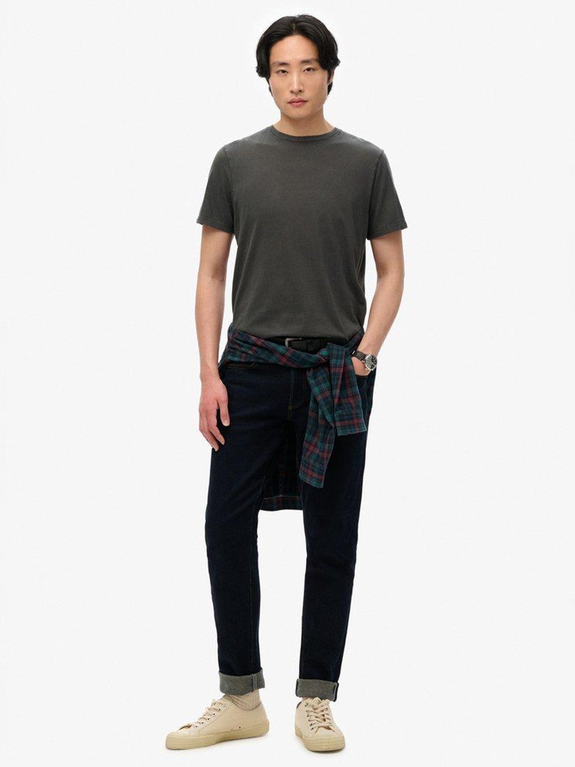 Product image 3 of 5, which shows Superdry Classic Essential T-Shirt, Washed Jet Black, S