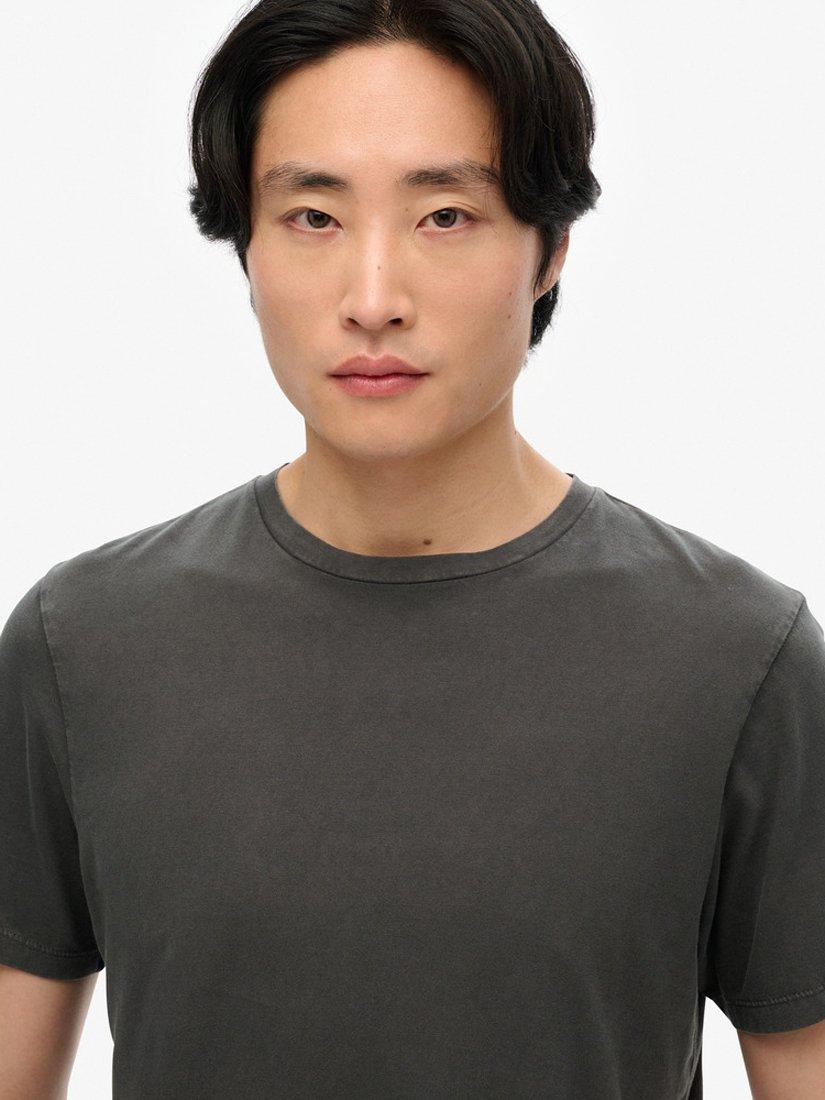 Product image 4 of 5, which shows Superdry Classic Essential T-Shirt, Washed Jet Black, S