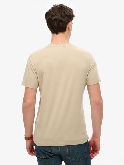 Superdry Cotton Regular Fit Short Sleeve T-Shirt, Stonewash Brown - view 2, Stonewash Brown