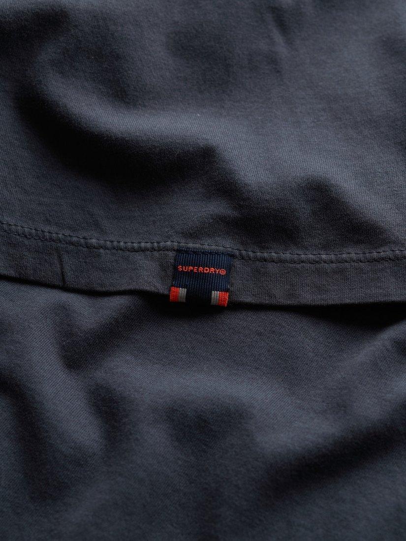Product image 5 of 5, which shows Superdry Classic Essential Cotton T-Shirt, Washed Eclipse Navy, S