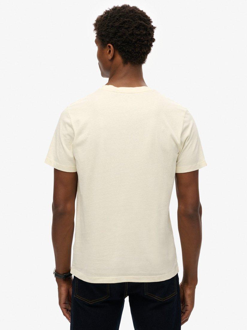 Product image 2 of 5, which shows Superdry Classic Essential T-Shirt, Lightest Sky Cream, S