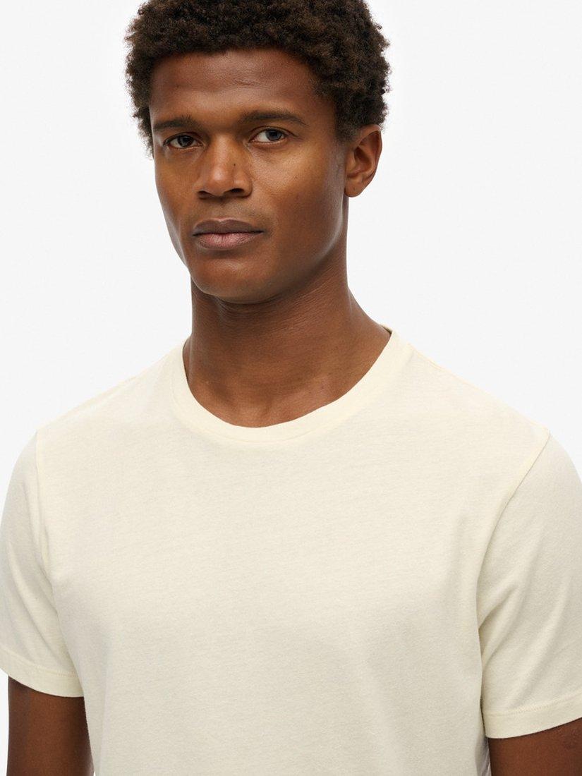 Product image 4 of 5, which shows Superdry Classic Essential T-Shirt, Lightest Sky Cream, S
