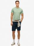 Superdry Cotton Regular Fit Short Sleeve Essential T-Shirt, Washed Slate Grey