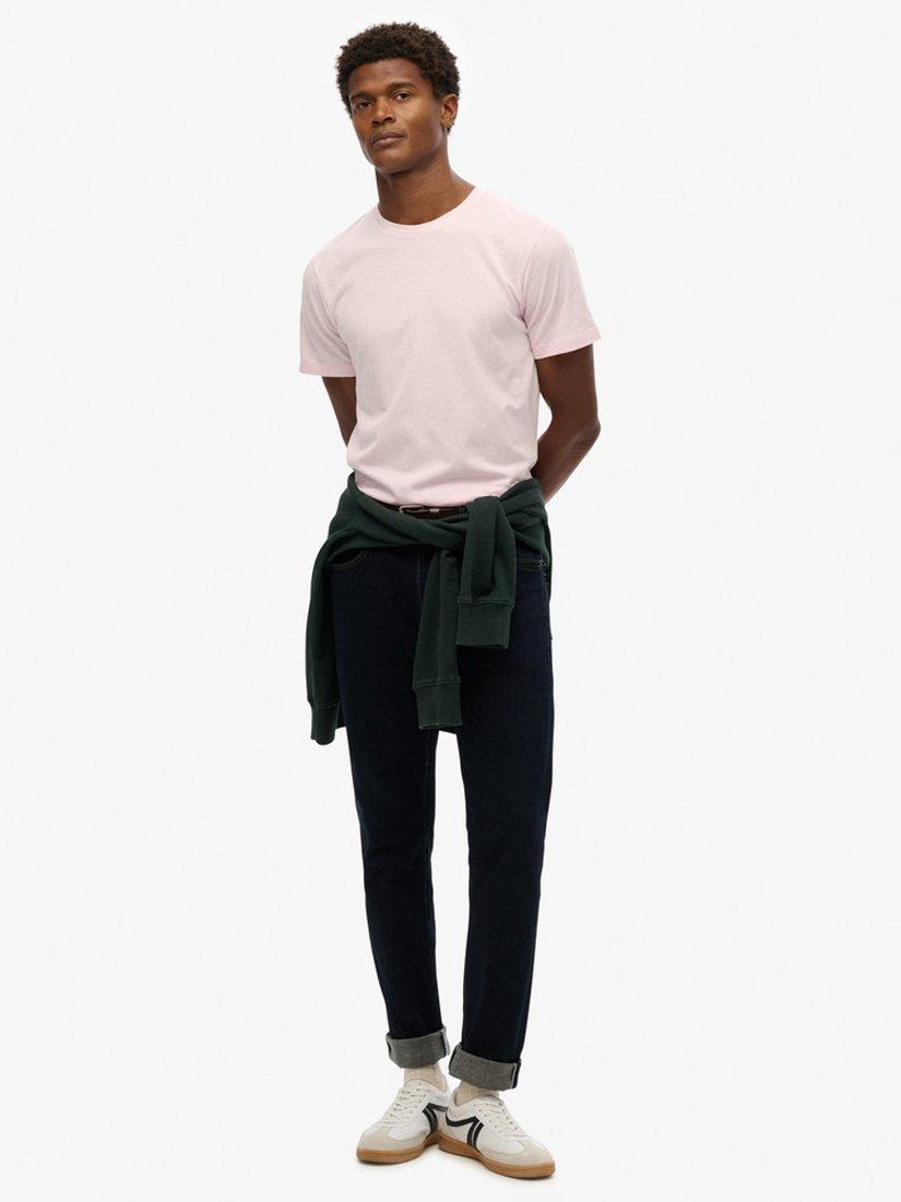 Product image 3 of 11, which shows Superdry Cotton Regular Fit Short Sleeve T-Shirt, Faint Pink, S