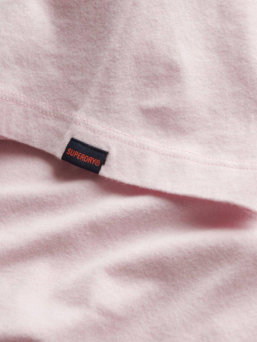 Product image 9 of 11, which shows Superdry Cotton Regular Fit Short Sleeve T-Shirt, Faint Pink, S