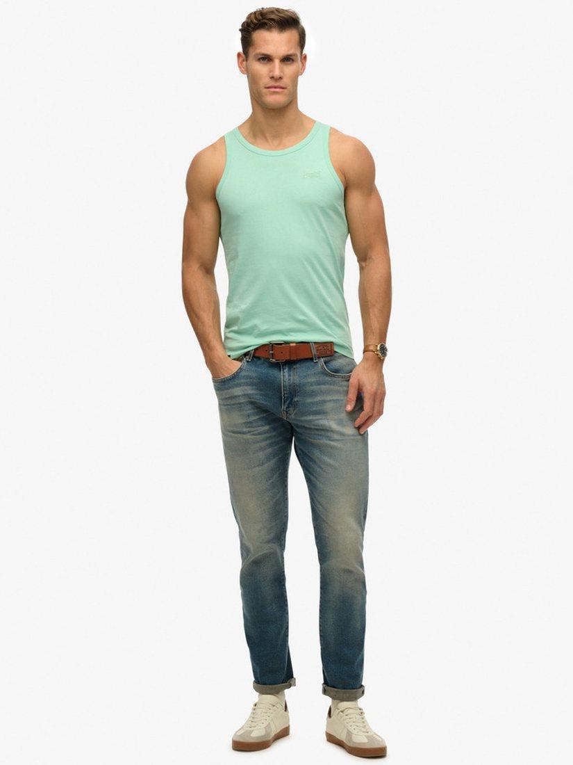 Product image 3 of 4, which shows Superdry Essential Logo Vest Top, Spearmint Green, S