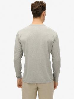 Superdry Athletic Essentials Long Sleeve Top - view 2, Grey Marl