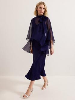 Phase Eight Collection 8 Kyra Overlay Dress, Navy, Navy