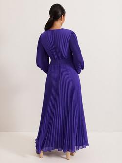 Phase Eight Petite Vila Beaded Dress, Purple - view 2, Purple