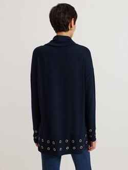 Phase Eight Jennie Snuggle Top, Navy - view 2, Navy