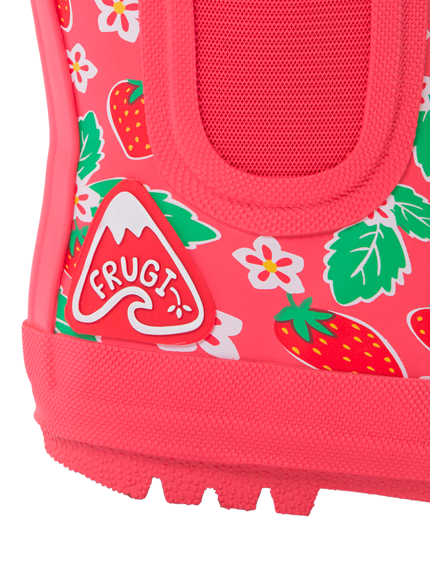 Product image 6 of 6, which shows Frugi Kids' Short Wellington Boots, Pink/Multi, EU21