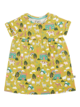 Frugi Kids' Tallie Organic Cotton Farm Life Printed Dress, Multi