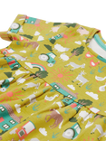 Frugi Kids' Tallie Organic Cotton Farm Life Printed Dress, Multi