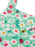 Frugi Baby Parsnip Cotton Dungarees, Busy Bugs