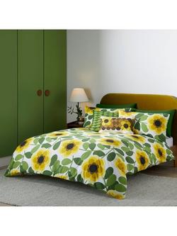 Orla Kiely Water Lily Duvet Cover Set, Green Yellow
