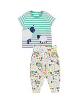 Frugi Kids' Frankie Pure Organic Cotton Outfit, Multi, Multi