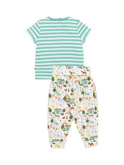 Frugi Kids' Frankie Pure Organic Cotton Outfit, Multi - view 2, Multi