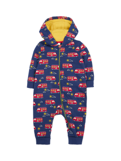 Frugi Baby Organic Cotton Snuggle Suit, Multi, Multi