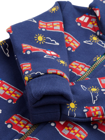 Frugi Baby Organic Cotton Snuggle Suit, Multi - view 2, Multi