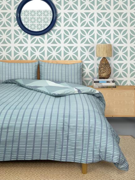 Mini Moderns Palm Springs Duvet Cover Set - view 2, Blue