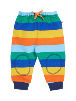 Frugi Baby Organic Cotton Snuggle Crawler Striped Trousers, Multi, Multi