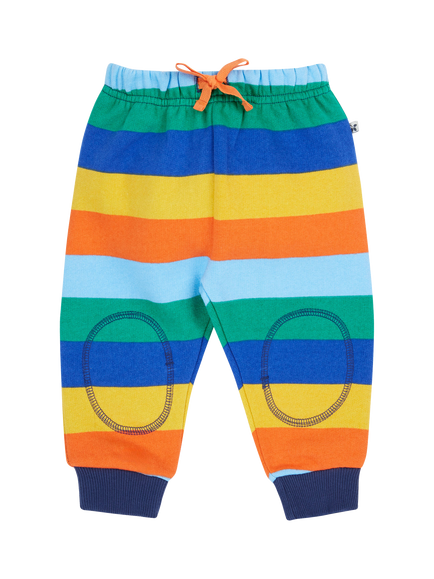 Frugi Baby Organic Cotton Snuggle Crawler Striped Trousers, Multi, Multi