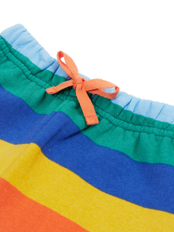 Frugi Baby Organic Cotton Snuggle Crawler Striped Trousers, Multi - view 2, Multi