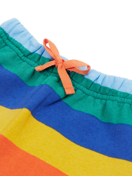Frugi Baby Organic Cotton Snuggle Crawler Striped Trousers, Multi - view 2, Multi